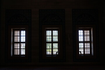 window in the mosque
