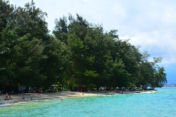 Manukan island in Sabah, Malaysia