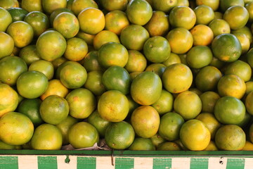 oranges in a market