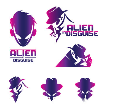 Alien in Disguise concept volume 2 set vector
for commercial use. available in various versions