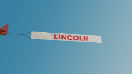 Lincoln Plane Banner Message UK City