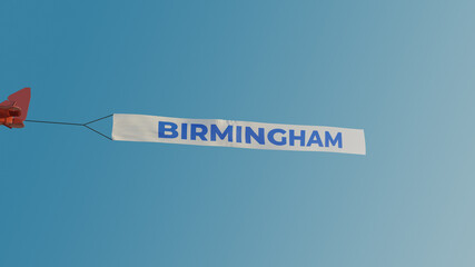 Birmingham Plane Banner Message UK City