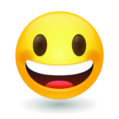 Emoji Vector art illustration design. Emoticon expression graphic round. Avatar kawaii style.