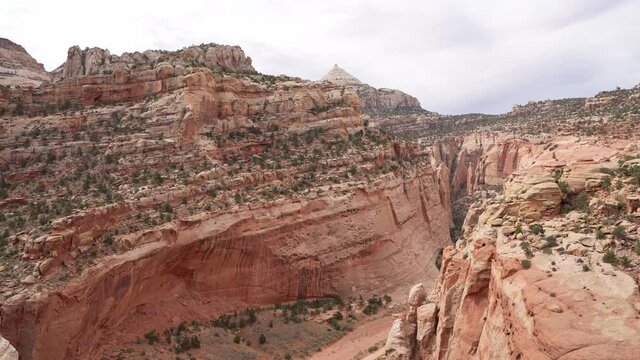 Beautiful landscape along the Cassidy Arch Trail of Capitol Reef National Park
