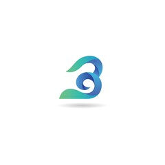 initial b logo design icon, vector, element, template