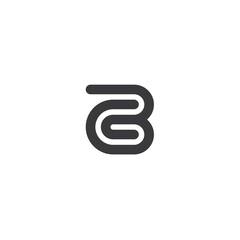 initial b logo design icon, vector, element, template