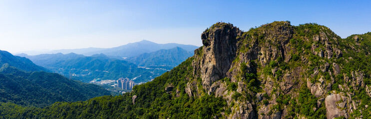 Fototapeta premium Lion rock mountain in Hong Kong