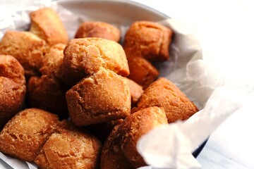 Vettu Cake - Deep fried sweetened dough ,popular teastall snack of Kerala