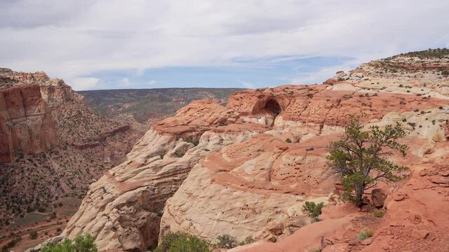 Daytime of the Beautiful Cassidy Arch of Capitol Reef National Park