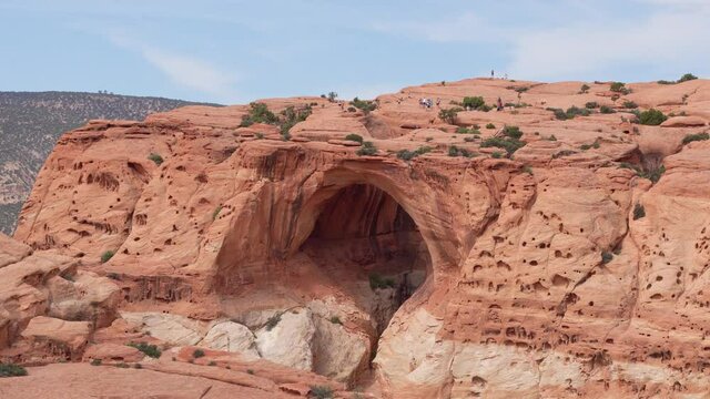 Daytime of the Beautiful Cassidy Arch of Capitol Reef National Park