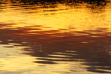 Colorful Sunset Reflected on Water