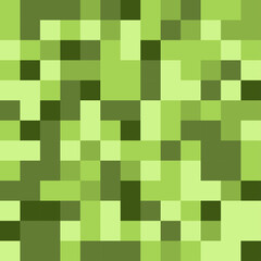 digital camouflage seamless patterns. Green palette .