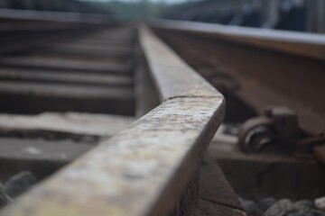 railroad tracks and rails