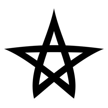 Pentagram symbol icon.