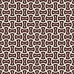 Apple core quilts texture. Bow tie motif. Seamless surface pattern design with interlocking axehead figures.