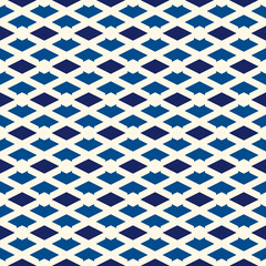 Geometric seamless pattern. Minimal style surface print. Arrows, diamonds motif ornament. Simple geo shapes background