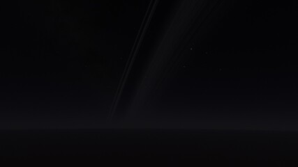 Cosmic landscape, beautiful science fiction wallpaper with endless deep space. 3D render