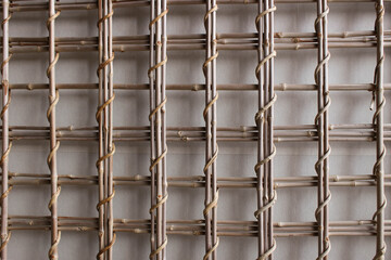 Japanese architecture room texture background, bamboo lattice
