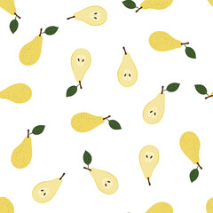 Pear.  Vector Patterns