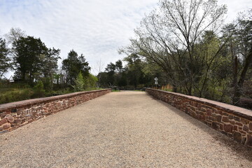 Fototapeta na wymiar The Stone Bridge at Manassas National Battlefield Park, Virginia