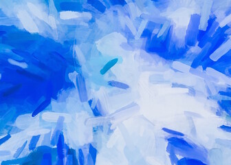 splash painting texture abstract background in blue