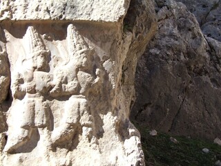 A relief of gods in procession
