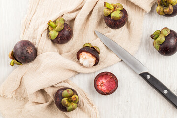 Fresh, delicious and nutritious mangosteen