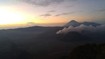 sunrise over the mountains