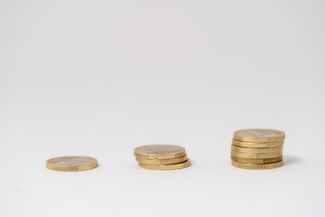 1ユーロの積み重ね