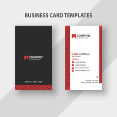 Modern Minimalist Business Card Template - Corporate Identity Template.