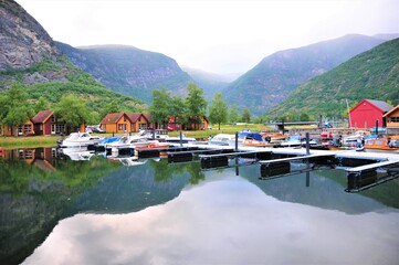 북유럽 여행 노르웨이 레르달 호수 풍경 사진,Northern Europe Travel Norwegian Lerdale Lake
