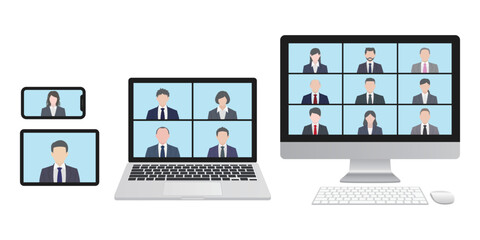 ビジネスパーソンのビデオチャット