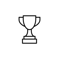 Trophy icon design logo vector template illustration