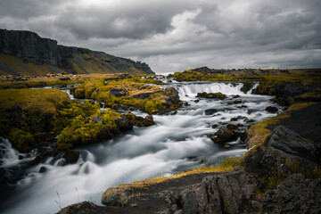 Naklejka na ściany i meble Iceland Nature Background