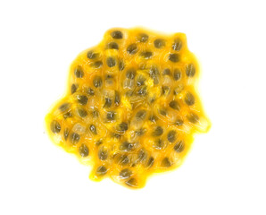 passion fruit on white background   