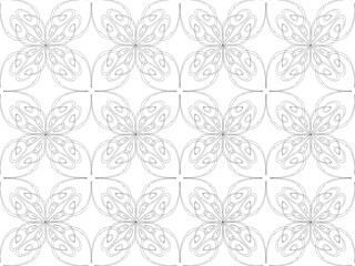 Seamless pattern design with floral background elements, beautiful ornaments