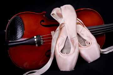 Violin and Ballet Slippers