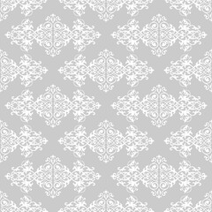 Fleur de Lis Arabic Geometrical Pattern Seamless Repeat Background