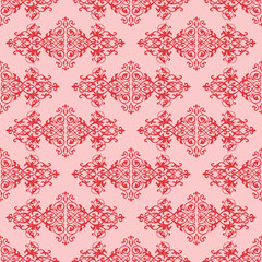 Fleur de Lis Arabic Geometrical Pattern Seamless Repeat Background