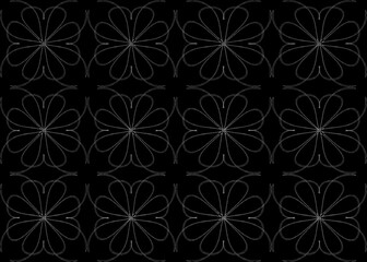 Seamless pattern design with floral background elements, beautiful ornaments