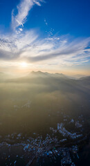 Beautiful Sunset in the mountains