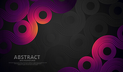 Abstract wave lines and round shapes background for element design and other users