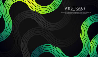Abstract wave lines and round shapes background for element design and other users