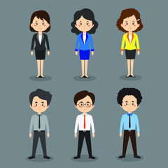 A Set Of Business Character