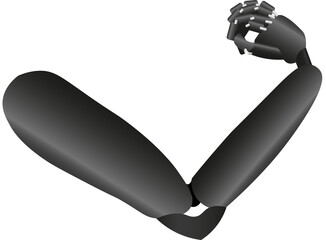 Hand prosthesis. Strength and muscle. Disabilities. Traumatology and orthopedics. New opportunities. Medical facilities. Hold, grab and touch.