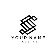 S letter logo design vector icon template. Stylish modern S Logo.