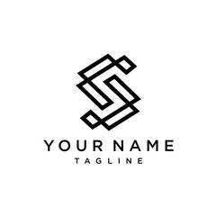 S letter logo design vector icon template. Stylish modern S Logo.