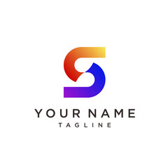 S letter logo design vector icon template. Stylish modern S Logo.