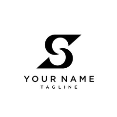 Fototapeta premium S letter logo design vector icon template. Stylish modern S Logo.