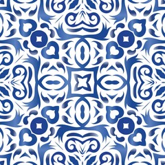 Antique azulejo tiles patchwork.